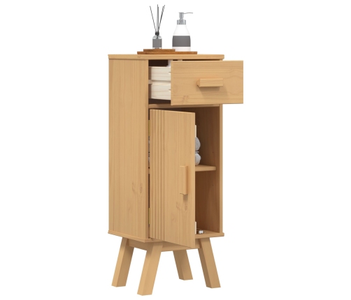 Armario de baño  35x30x90 cm de madera maciza de pino