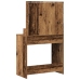 Mesita de Tocador  con Luces LED de Madera Vieja 79x41x135 cm