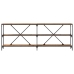 mesa consola  de madera vieja 200x30x75 cm en madera compuesta y acero