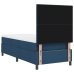 Cama con Somier con Colchón Azul 90x200 cm Tela