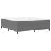 Cama Box Spring  Gris Claro Super King Tela de Corduroy