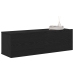 Armarios para TV 2 unidades Negro Roble 100x30x30 cm Madera