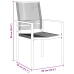 Set de Comedor de Jardín de 9 Piezas Negro Ratán de PVC