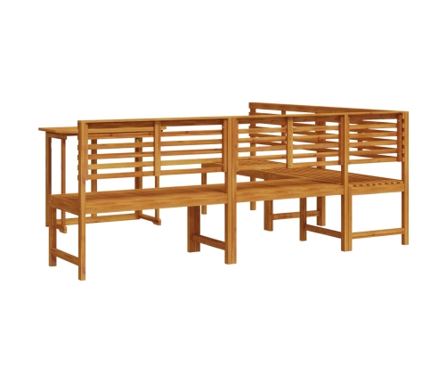 Conjunto de Comedor de Jardín de Acacia de 4 Piezas
