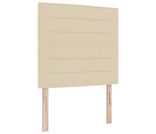 Cabecero  Crema Tela 80 cm Cabecero Rectangular