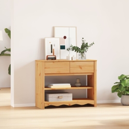 mesa consola ""DRAMMEN"" 89,5x37x73 cm de madera maciza de pino