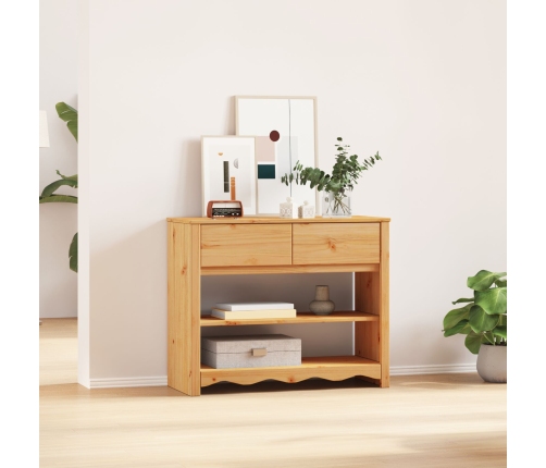 mesa consola ""DRAMMEN"" 89,5x37x73 cm de madera maciza de pino