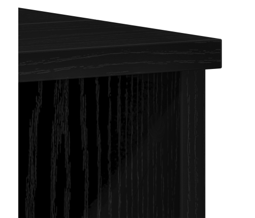 Cabinet de baño  Negro Roble 60x32x54 cm Madera Ingenierizada