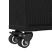 Carro de almacenamiento estrecho  de roble negro 48x13x68 cm de madera elaborada