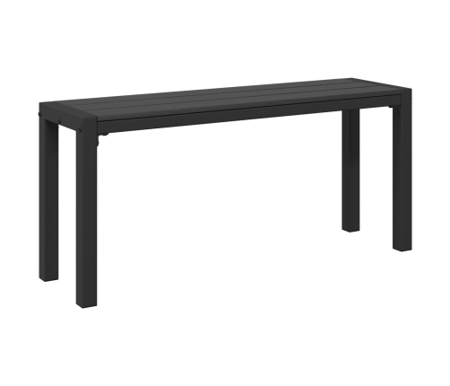 Juego de Comedor de Jardín de 3 Piezas de  en Acero y WPC Negro