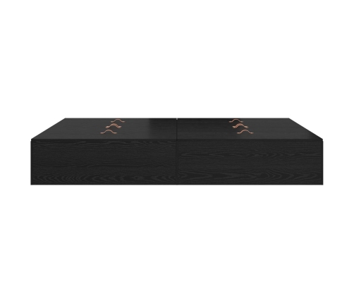 Cama con Almacenamiento  Roble negro Madera compuesta Completa/Doble