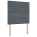 Cabecera LED  Gris Oscuro 100 cm Terciopelo