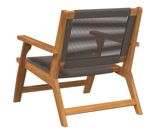Sillas de Jardín  2 pcs Gris 67x77x73 cm Madera Maciza de Acacia