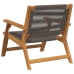 Sillas de Jardín  2 pcs Gris 67x77x73 cm Madera Maciza de Acacia