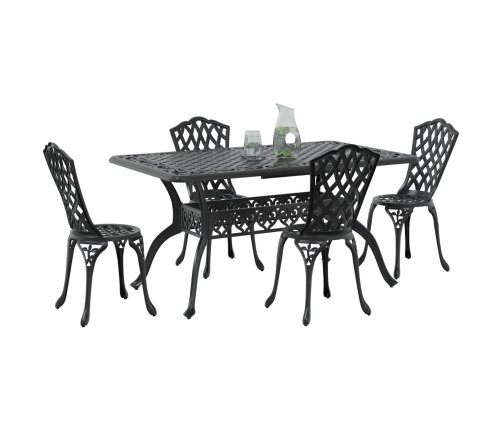 Set de 3 Negro Aluminio Fundido Grande
