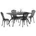 Set de 3 Negro Aluminio Fundido Grande