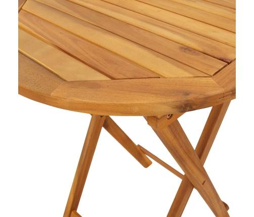 Conjunto de Bistro de Jardín de 3 Piezas  de Madera Sólida de Acacia