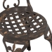 Set de Bistro de Jardín de 3 Piezas  en Aluminio Fundido Bronce