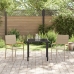 Sillas de jardín apilables  con cojines, 2 piezas, Beige, Ratán