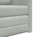 Sofá de suelo convertible  de terciopelo 74x77x81 cm Gris Claro