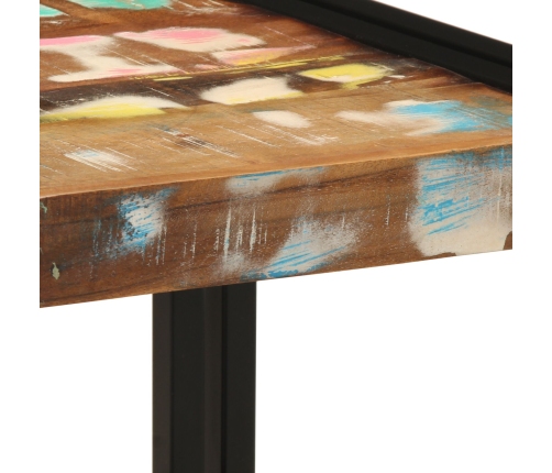 Mesa de Café Multicolor 40x50x38 cm Madera Maciza Recuperada