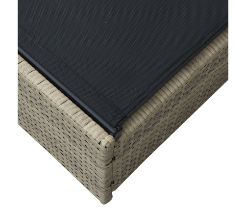 Tumbona  Beige 60x200x27 cm de Ratán Poliéster