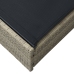 Tumbona  Beige 60x200x27 cm de Ratán Poliéster