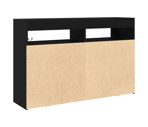 Aparador  Roble negro Madera engineered 116 x 30 x 75 cm