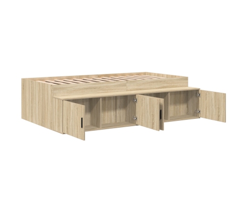 Estructura de cama  Roble Sonoma 90x190 cm