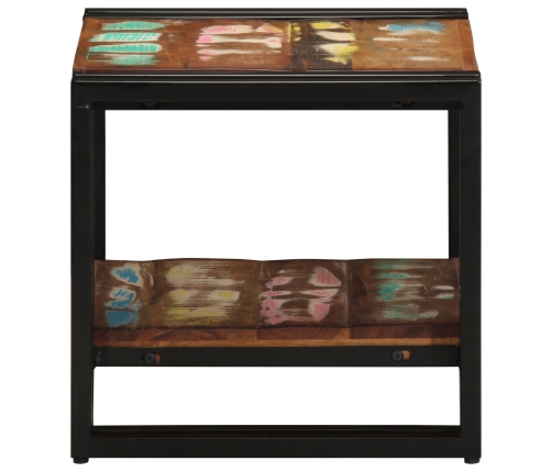 Mesa de Café Multicolor 40x50x38 cm Madera Maciza Recuperada