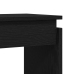 Mesa Consola  Negra de Roble 80x30x102 cm de Madera Compensada