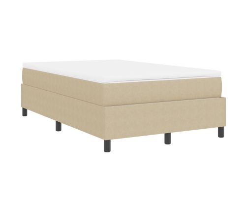 Cama con Somier con Colchón Beige 120x200 cm Tela de Corduroy