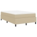 Cama con Somier con Colchón Beige 120x200 cm Tela de Corduroy