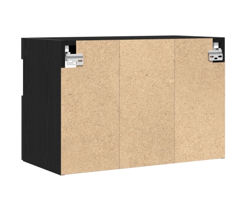 Mueble para TV  con luces LED Negro Roble 60x30x40 cm