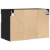 Mueble para TV  con luces LED Negro Roble 60x30x40 cm