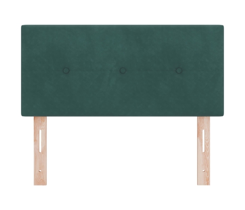 Cabezal Button Tufted Verde Oscuro 80 cm Terciopelo