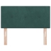 Cabezal Button Tufted Verde Oscuro 80 cm Terciopelo
