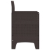 Silla de Jardín  Set de 2 Marrón Ratán Estándar Duradero