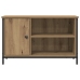 Cabinet de TV  de roble artesanal 80x40x50 cm de madera procesada y acero