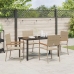 Conjunto de Comedor de Jardín de 5 Piezas de Poliratán Beige