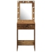 Mesa de tocador  con luces LED Madera antigua 50x41x135 cm