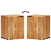 Gabinete de Baño Suspendido  38x33,5x48 cm de Madera Maciza de Acacia