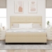 Cama Box Spring con Colchón Crema Super King Tela