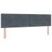 Cama Box Spring  con colchón gris oscuro Super King terciopelo