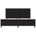 Estructura de Cama Negra 200x200 cm Terciopelo