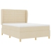 Cama con Colchón Crema 140x190 cm Tela