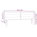 Cabecera LED Diseño de Líneas Crema 80 cm Tela