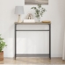 Mesa Consola  Artisan Roble 75x19,5x75 cm Madera Contrachapada y Acero