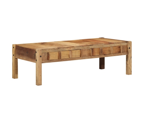 Mesa de café  110x55x35 cm madera sólida reciclada