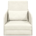 Sofá Cama de Piso  2 en 1 Crema 65x80x83 cm Terciopelo